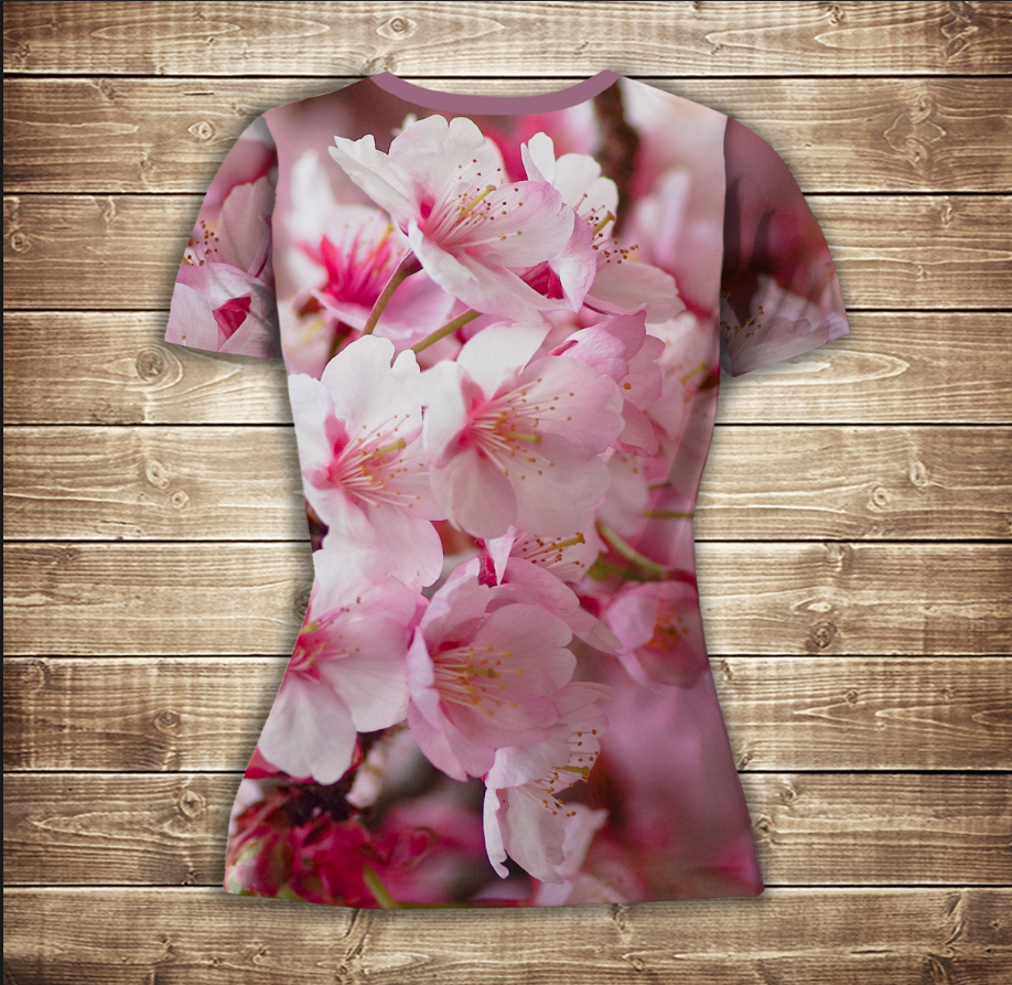 Футболка 3D-Сакура Дорослі і Дитячі розміри ВСІ Розміри Преміум тканина