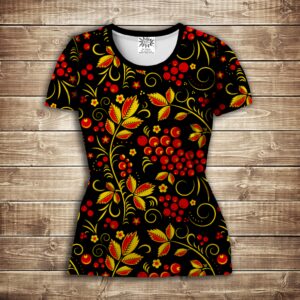 Футболка 3D-Горобина ВСІ Розміри Преміум тканина