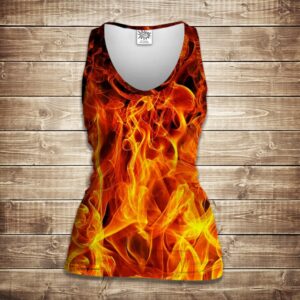 Майка 3D- Вогонь ВСІ Розміри Преміум тканина