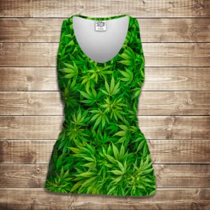 Майка 3D- Канабіс ВСІ Розміри Преміум тканина