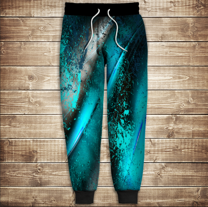 Штани 3D-Blue Dark ВСІ Розміри Преміум тканина