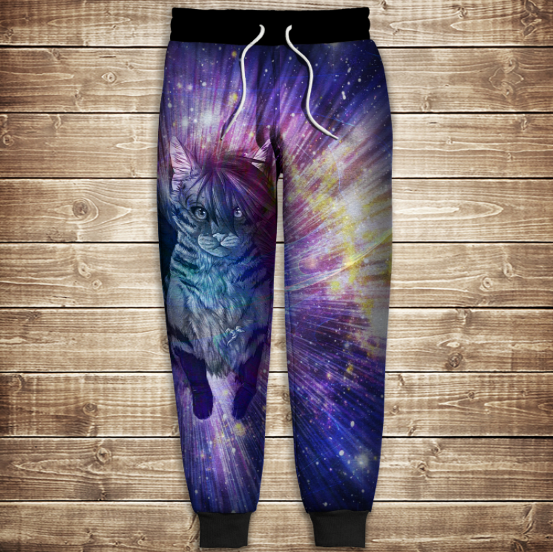 Штани 3D-Киця с крилами ВСІ Розміри Преміум тканина