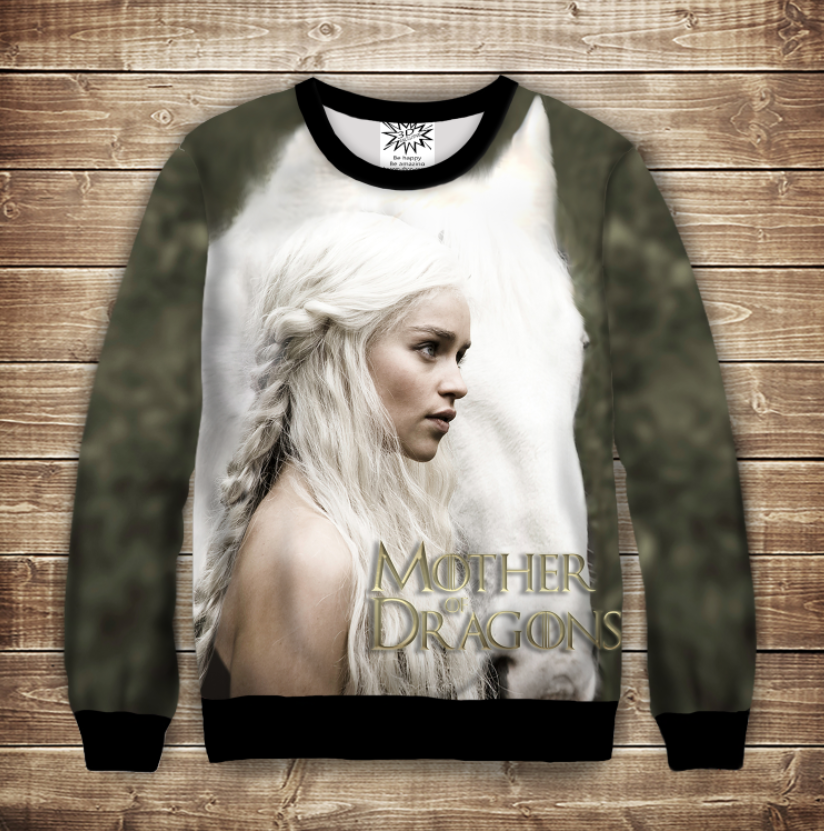 Світшот 3D-Дейнеріс ВСІ Розміри Преміум тканина