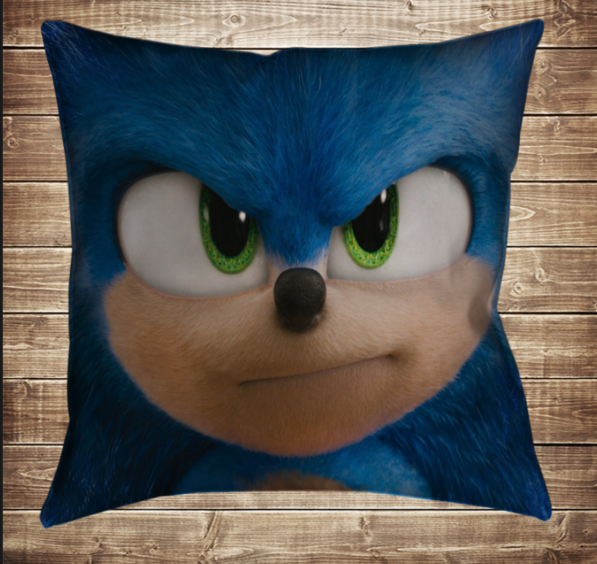 Подушка 3D-Сонік Face