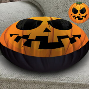 Кругла подушка-пуфік з 3D принтом Halloween fase 4