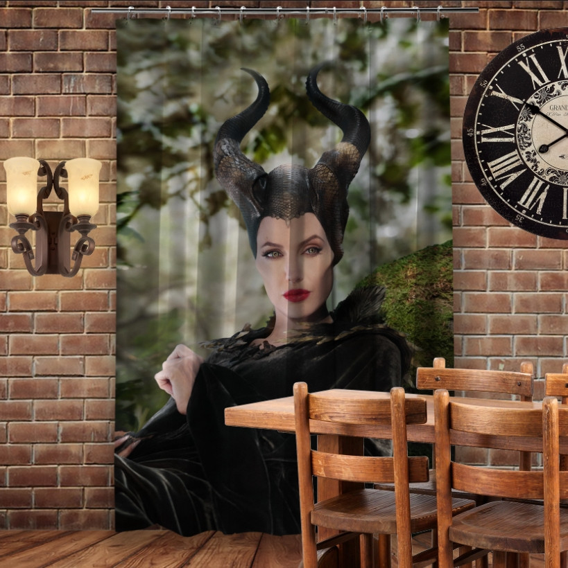 Штора 3D з принтом-Малефісента Боке