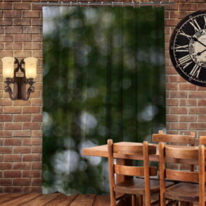 Штора 3D з принтом-Боке зелений