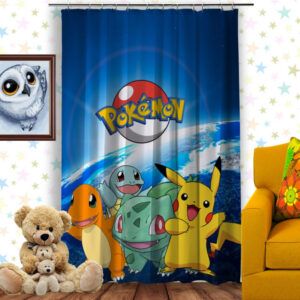 Штора 3D з принтом-Покемони Серіал