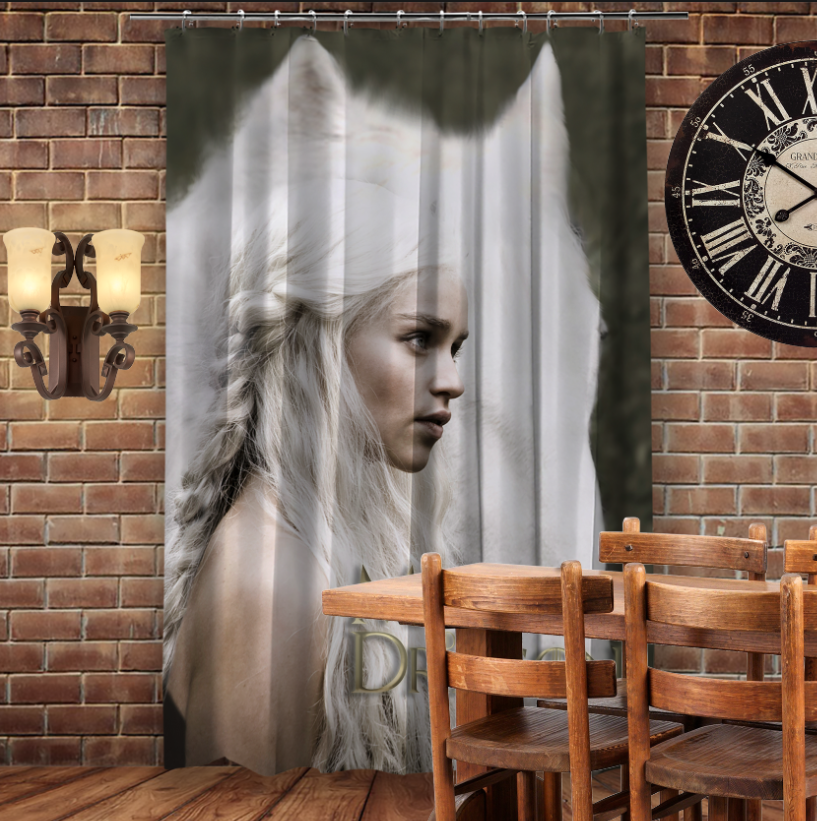 Штора 3D з принтом-Дейнеріс/Game of Thrones