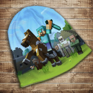 Шапка з 3D принтом MINECRAFT KNIGHT Всі розміри