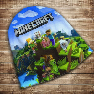 Шапка з 3D принтом Майнкрафт на горі Всі розміри