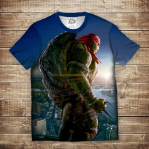 Футболка 3D Черепашка Ниндзя Рафаель 2 ВСІ Розміри Преміум тканина
