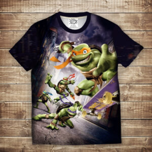 Футболка 3D Молоді Черепашки Ніндзя ВСІ Розміри Преміум тканина