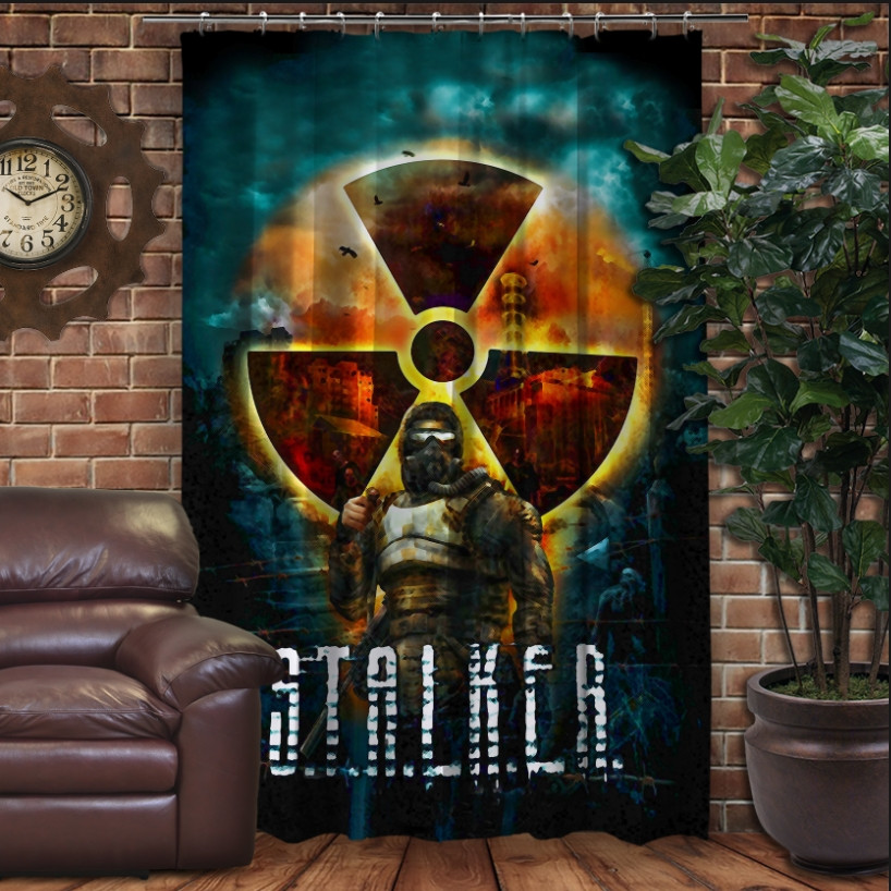 Штора 3D з принтом-S.T.A.L.K.E.R Anomaly