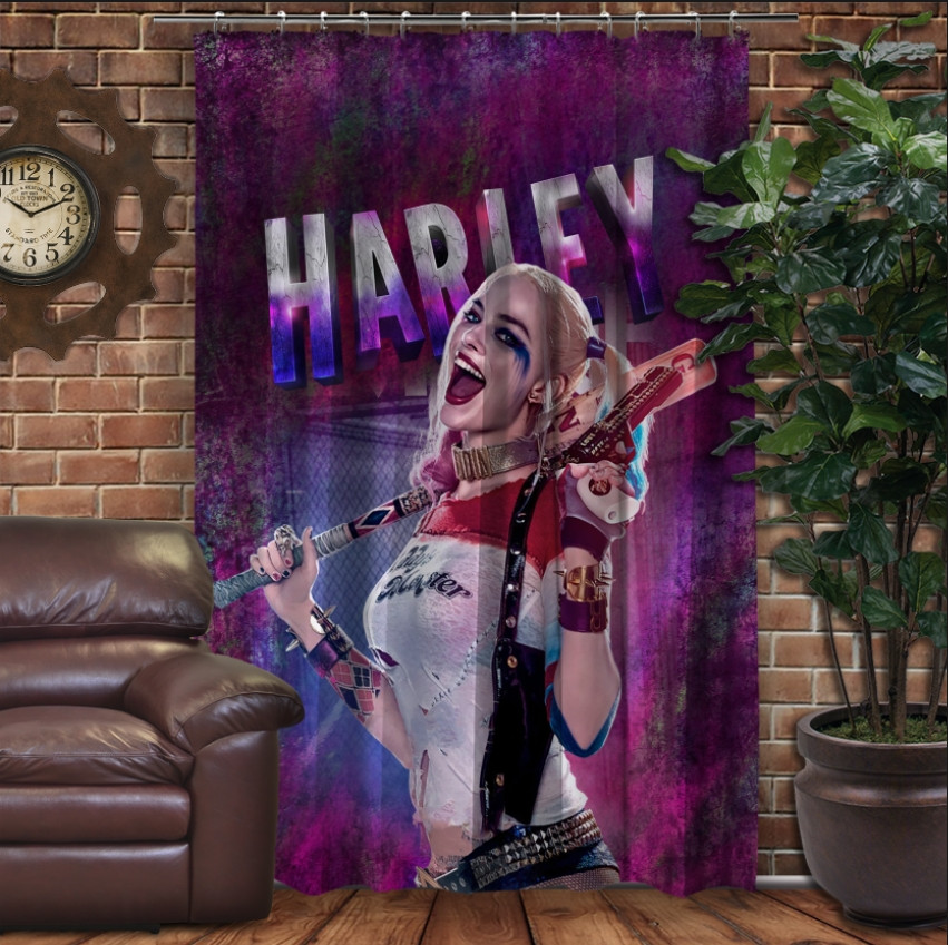 Штора 3D з принтом-Харлі Квін/ harley quinn