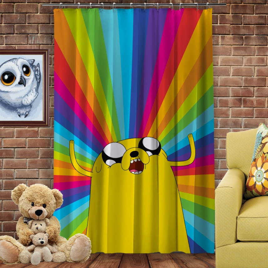 Штора 3D з принтом-Час пригод. Джейк Веселковий