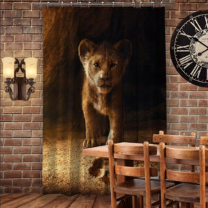 Штора 3D з принтом-Сімба Король Лев