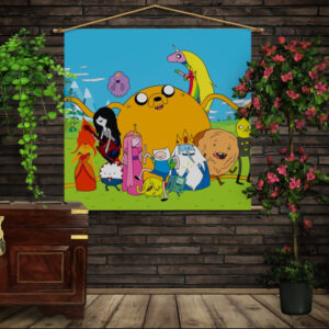 Мобільна картина-постер (гобелен)на тканині з 3D з принтом Час пригод.