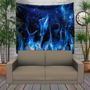 Панно тапестрі (гобелен)з 3D з принтом Космічний вогонь