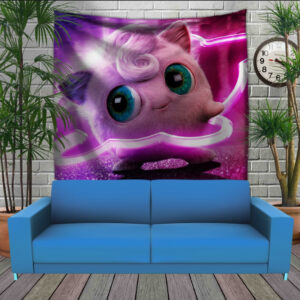 Панно тапестрі (гобелен)з 3D з принтом Покемон Джиглипуфф