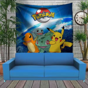 Панно тапестрі (гобелен)з 3D з принтом Покемони Серіал
