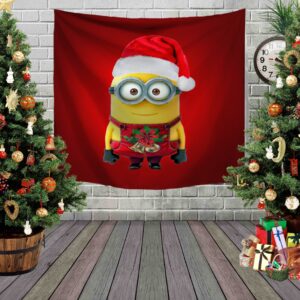 Панно тапестрі (гобелен)з 3D з принтом Посіпака Різдво