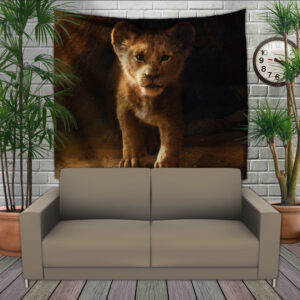 Панно тапестрі (гобелен)з 3D з принтом Сімба Король Лев