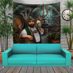 Панно тапестрі (гобелен)з 3D з принтом Пивовар