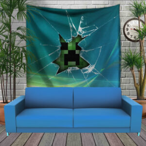 Панно тапестрі (гобелен)з 3D з принтом Minecraft Earth