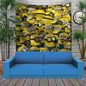 Панно тапестрі (гобелен)з 3D з принтом All Minions