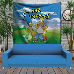Панно тапестрі (гобелен)з 3D з принтом The Simpsons