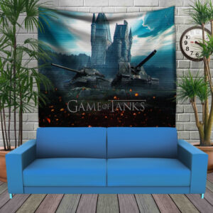 Панно тапестрі (гобелен)з 3D з принтом Танки Game of tanks