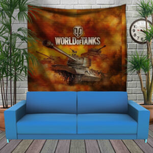 Панно тапестрі (гобелен)з 3D з принтом Tanks Fayker