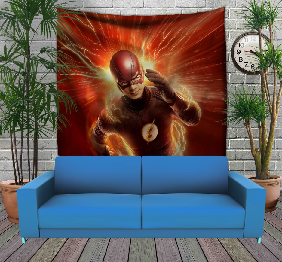 Панно тапестрі (гобелен)з 3D з принтом Флеш