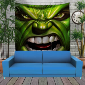 Панно тапестрі (гобелен)з 3D з принтом Халк вільний і злий