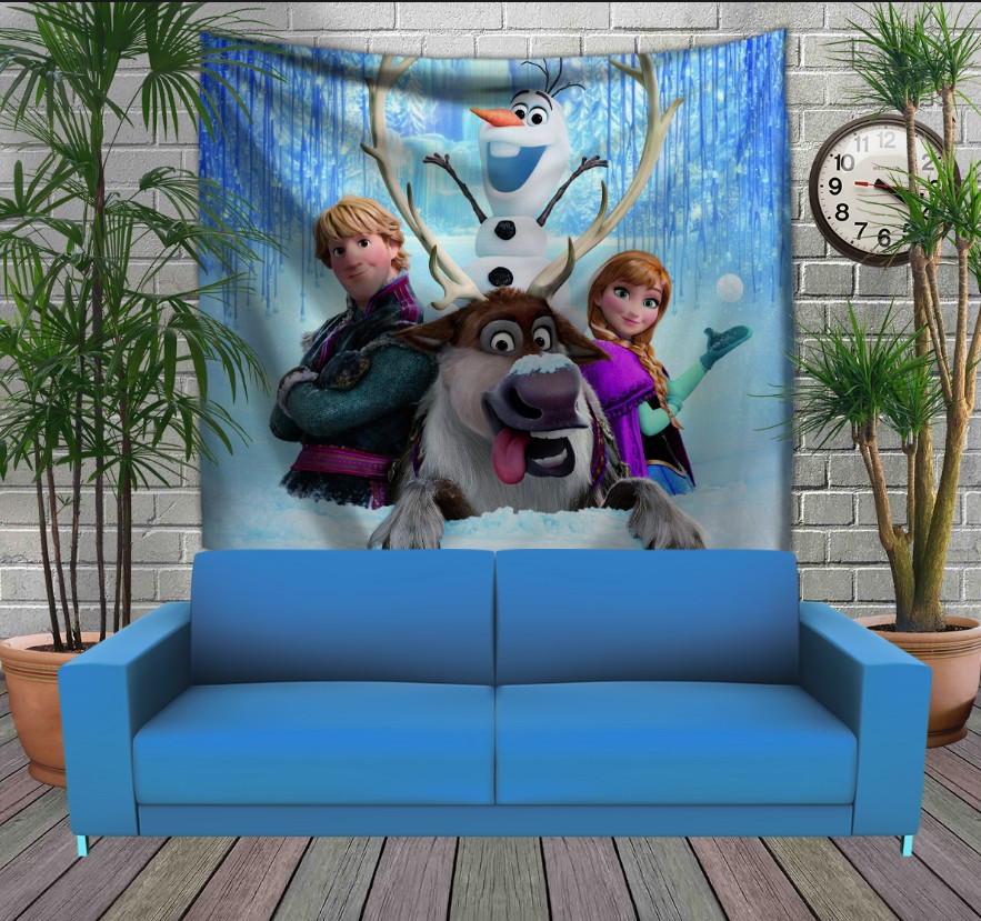 Панно тапестрі (гобелен)з 3D з принтом Frozen. Анна