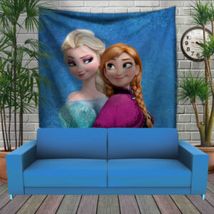 Панно тапестрі (гобелен)з 3D з принтом Frozen Анна і Ельза