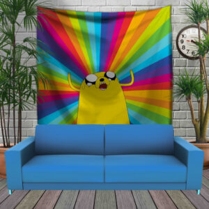 Панно тапестрі (гобелен)з 3D з принтом Час пригод. Джейк Веселковий