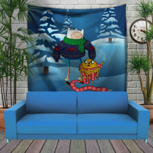 Панно тапестрі (гобелен)з 3D з принтом Час пригод. Різдво