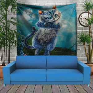 Панно тапестрі (гобелен)з 3D з принтом Чеширський Кіт Чарівник