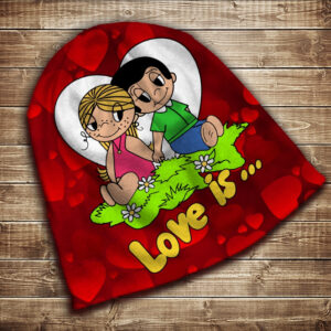 Шапка з 3D принтом Love is Всі розміри