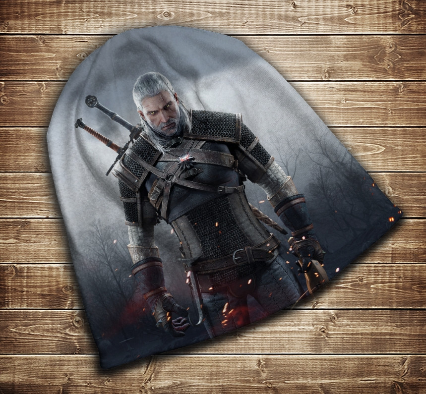 Шапка з 3D принтом-WITCHER Game Всі розміри