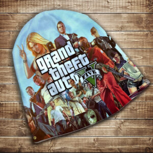 Шапка з 3D принтом- GTA Всі розміри. Всі сезони ВСІ Розміри