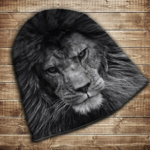 Шапка з 3D принтом-Лев big face Всі розміри