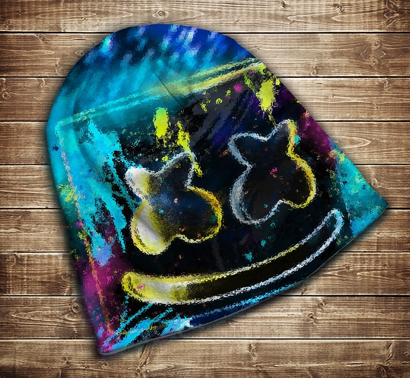 Шапка з 3D принтом-DJ Marshmello Rain Всі розміри