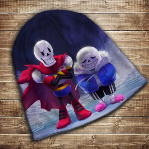 Шапка з 3D принтом-Sans & Papirus Undertale Всі розміри