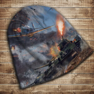 Шапка з 3D принтом-Танки in battle War Thunde Всі розміри