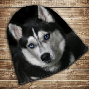 Шапка з 3D принтом-Хаскі Всі розміри