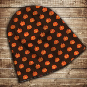 Шапка з 3D принтом-Хеловін. Гарбузи Всі розміри