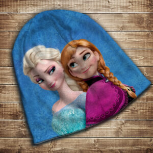 Шапка з 3D принтом-Frozen Анна і Ельза Всі розміри